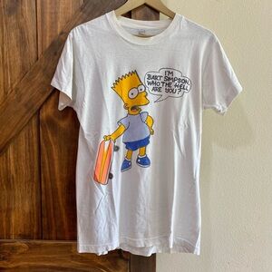 VINTAGE Bart Simpson “Who The Hell Are You” Graphic T-Shirt